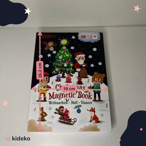 Magnetická kniha vianoce veľkosť knihy